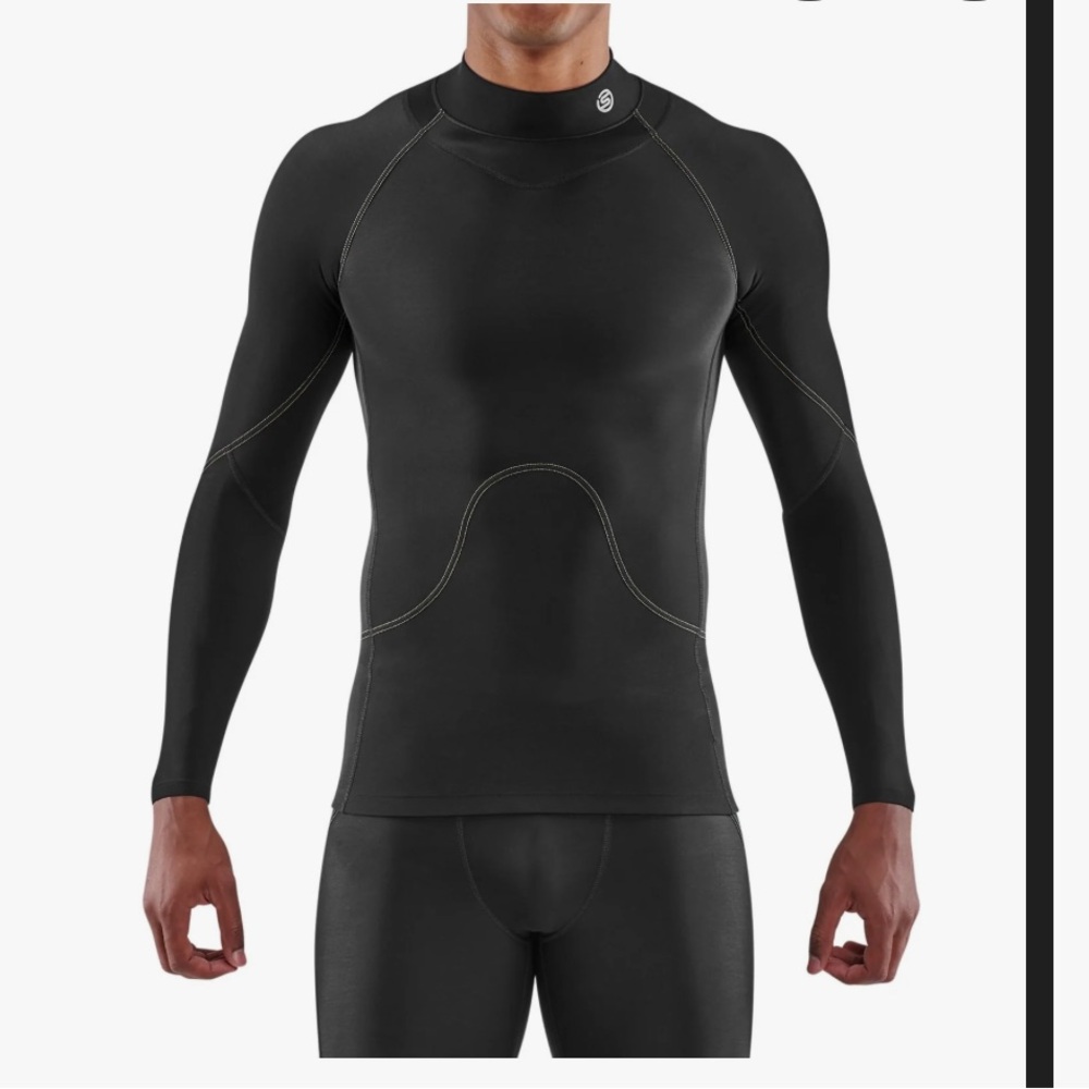 SKINS Men's Black Thermal Long Sleeve Compression Top Size M NWT